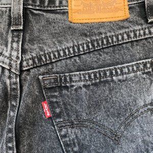 Levi's Black Acid Washed Mom Jean- Size 24